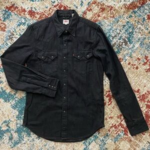 Levi’s Black Snap Button-up, Small